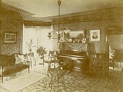 Victorian style parlor, USA, early 1900s
