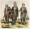 A painting of Zouaves of Death officers
