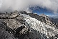 Glacier on top of the mountain