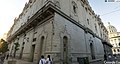 New stone facing over original Tacón Theatre. Calles of San Rafael and Consulado.