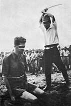 Australian POW Leonard Siffleet captured at New Guinea moments before his execution with a Japanese shin gunto sword in 1943