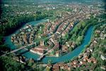 Bern's old city as seen from across the Aare River