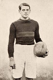 Billy Schmidt, Richmond player holding a football