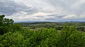 View from the tower to the west and the Morava valley