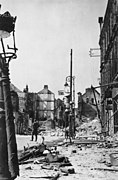 May 1940: Artillery damage in Calais.