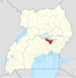 District location in Uganda