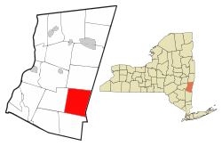 Location of Copake, New York