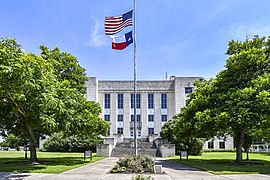 The Brazoria County Courthouse in Angleton