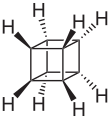 Structural formula of cubane