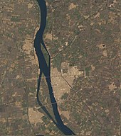 صورة فضائية لمدينة دسوق