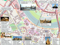 map of central Dresden