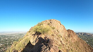 Summit, viewed from Cholla Trail to the southeast.