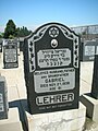 The grave marker of Gabriel Lehrer in Mount Zion Cemetery