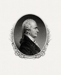 Alexander Hamilton, by the Bureau of Engraving and Printing (restored by Godot13)