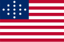 Hulbert flag, used by Captain John Hulbert, 1777