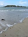 La Motte seen from the beach at La Sordonnière.