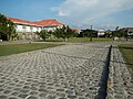 Cobblestone-covered street