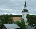 Laxsjö kyrka i mitten av juli 2007