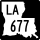 Louisiana Highway 677 marker