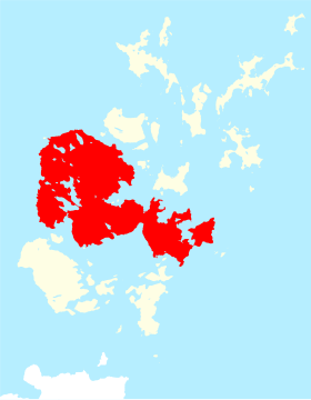 Carte de localisation de Mainland dans les Orcades.