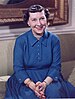 First lady Mamie Eisenhower's hairstyle in 1954
