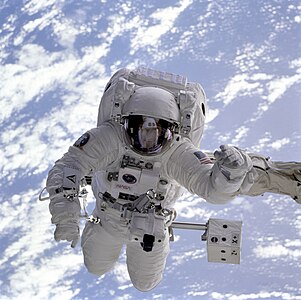 Michael Gernhardt in space, by NASA