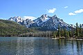 Mystery Mountain (left) and McGowan Peak (right) seen from Stanley Lake