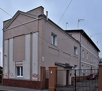 View of the former workshop from the street