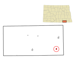 Location of Ludden, North Dakota