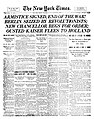Image 16Front page of The New York Times on Armistice Day, 1918 (from Newspaper)