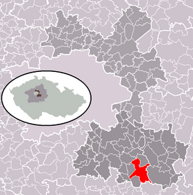 Localisation de Ondřejov