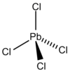 Strukturformel von Blei(IV)-chlorid