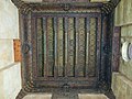 Painted wooden ceiling inside the sabil chamber.