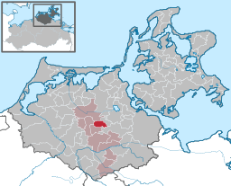 Läget för staden Richtenberg i Landkreis Vorpommern-Rügen