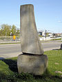 Sandsteinskulptur Stadthalle Rostock