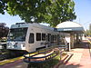 A train at Santa Teresa station