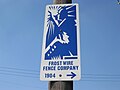 Frost Wire Fence sign, Sherman Ave. North