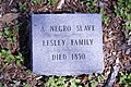 Lesley Family Slave Grave, No name listed