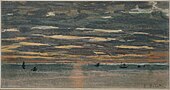 Claude Monet, Sunset at Sea, 1865-70, Ashmolean Museum , Oxford