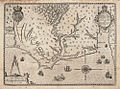 Image 10Map of the coast of Virginia and North Carolina, drawn 1585–86 by Theodor de Bry, based on map by John White of the Roanoke Colony (from History of North Carolina)