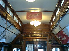 Interior of an AAT tram