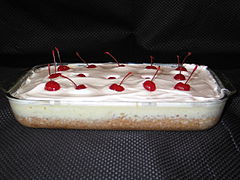 Torta tres leches.