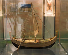 Maquette du bateau échoué à Uluburun.