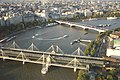 Image 38Rail, road and river traffic, seen from the London Eye.