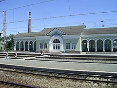 Vue de la gare de Merefa.