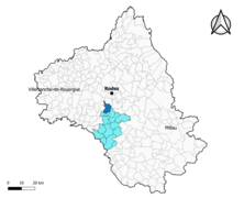 Calmont dans le canton des Monts du Réquistanais en 2020.