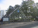 Hauptbahnhof駅の地上出入口