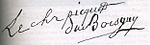 Signature de Aimé Picquet du Boisguy