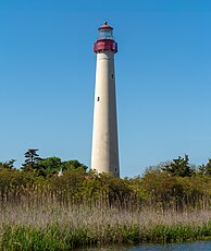 Lighthouse viewed from Lighthouse Pond