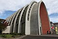 Exterior del templo de la catedral, posterior al Terremoto de 2010